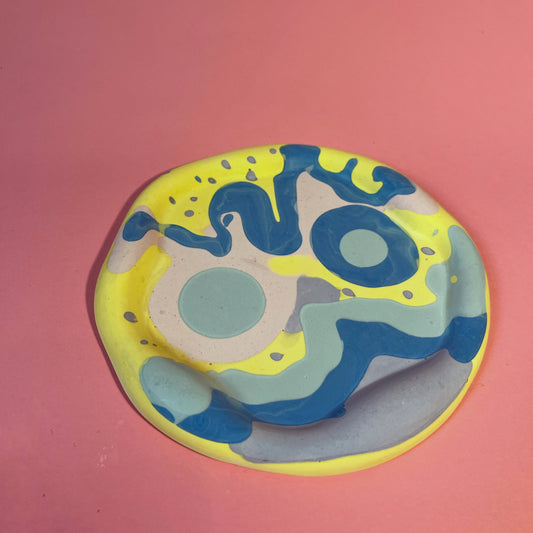 Plateau jesmonite pastel
